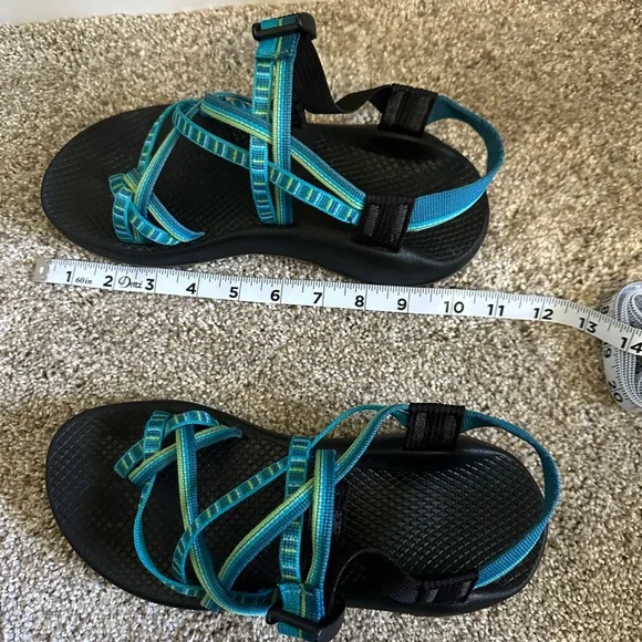 Chaco Teal and Black Sandals - Picture 7 of 7